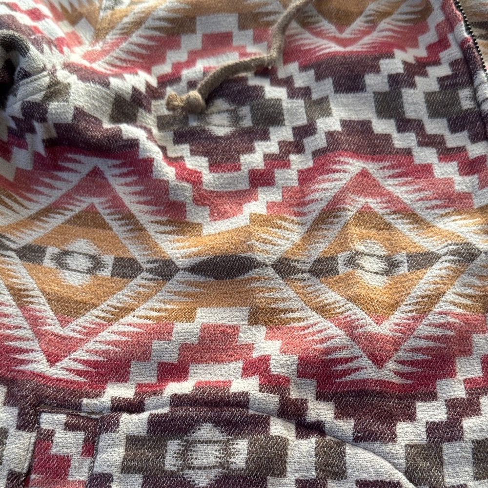 Pendleton Multicolor Geometric Hooded Hoodie/ Jac… - image 5